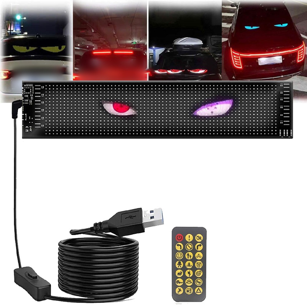 Vibrant LED Display for Cars Remote Control Programmable Content Options - Picture 4 of 8
