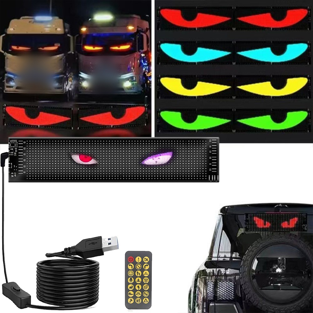 Vibrant LED Display for Cars Remote Control Programmable Content Options - Picture 5 of 8