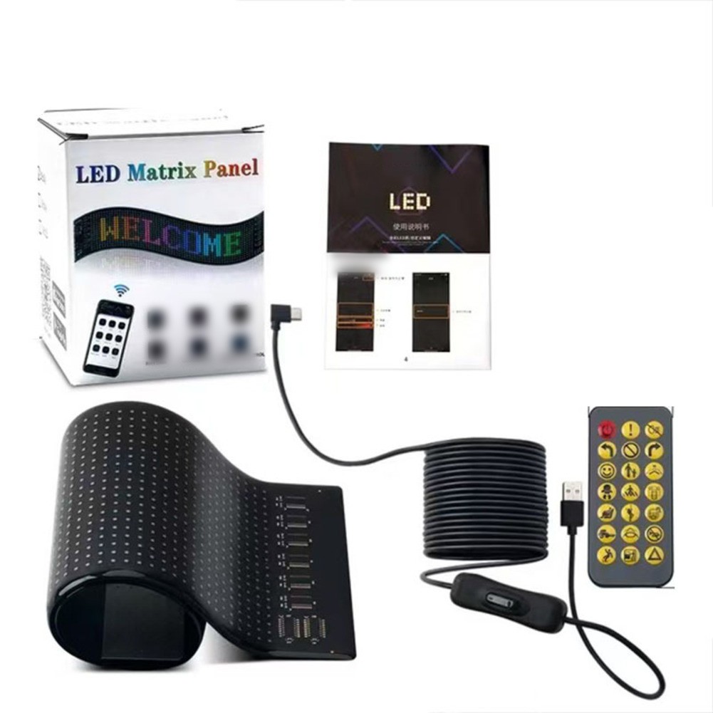 Vibrant LED Display for Cars Remote Control Programmable Content Options - Picture 2 of 8