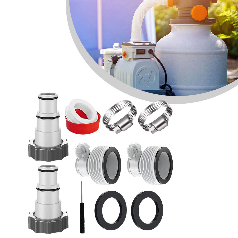 For Intex Pool Hose Adapter 125 to 15 Inch Includes Complete Installation Kit