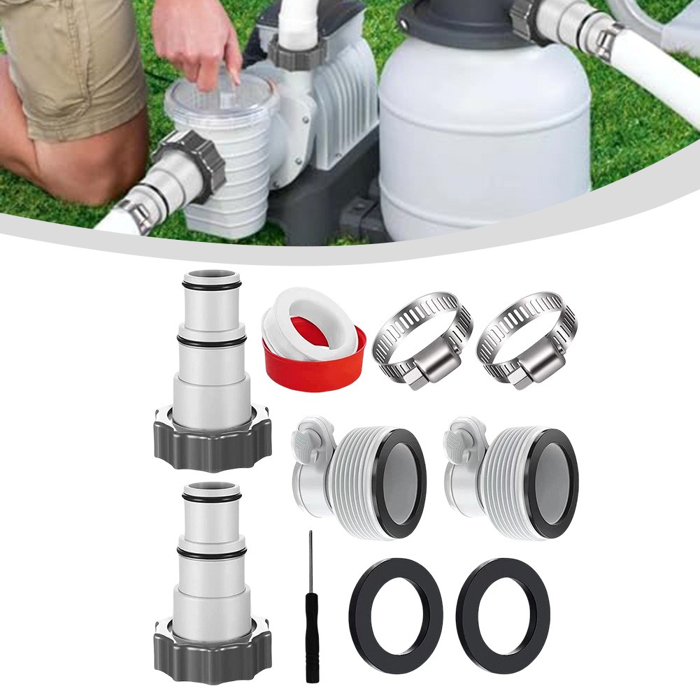 For Intex Pool Hose Adapter 125 to 15 Inch Includes Complete Installation Kit