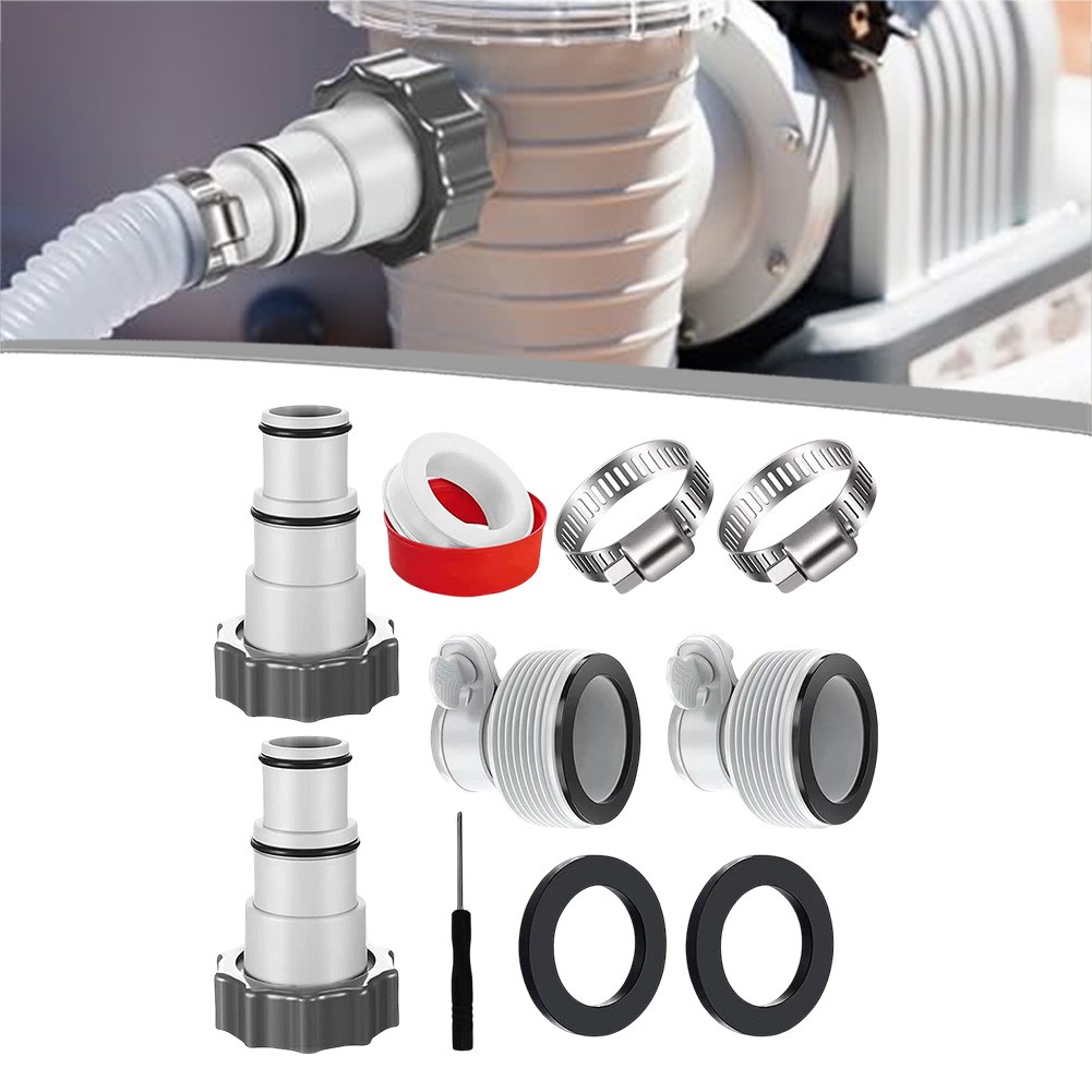 For Intex Pool Hose Adapter 125 to 15 Inch Includes Complete Installation Kit