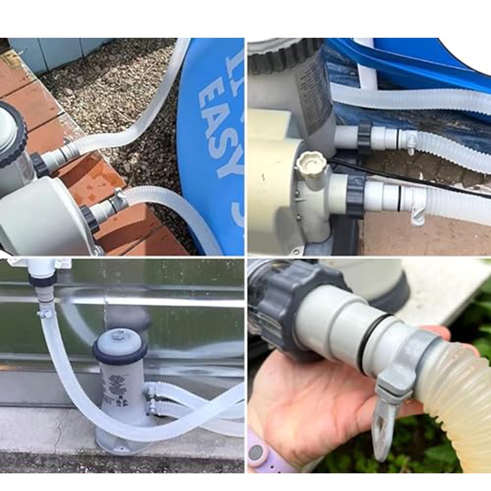 For Intex Pool Hose Adapter 125 to 15 Inch Includes Complete Installation Kit