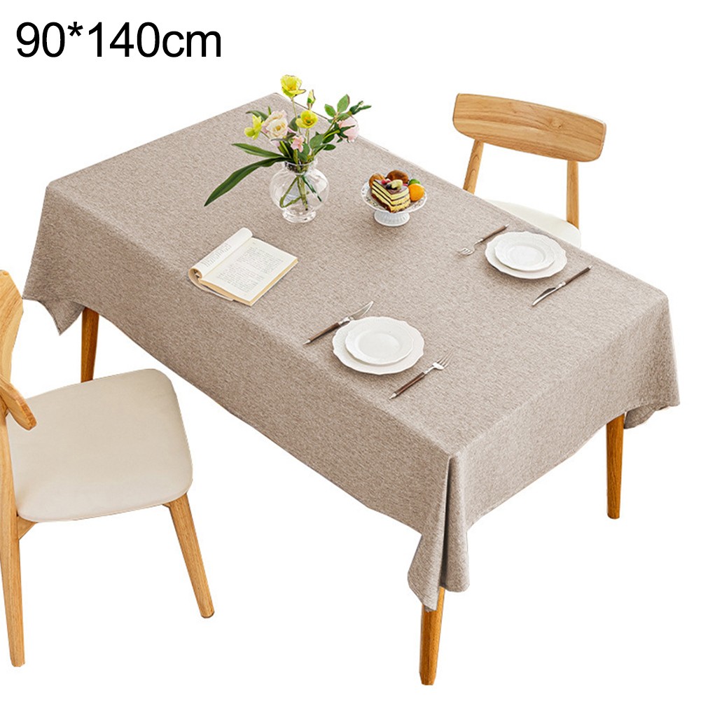 User Friendly Cotton Linen Tablecloth for Rectangular For Dining Tables - Picture 9 of 35