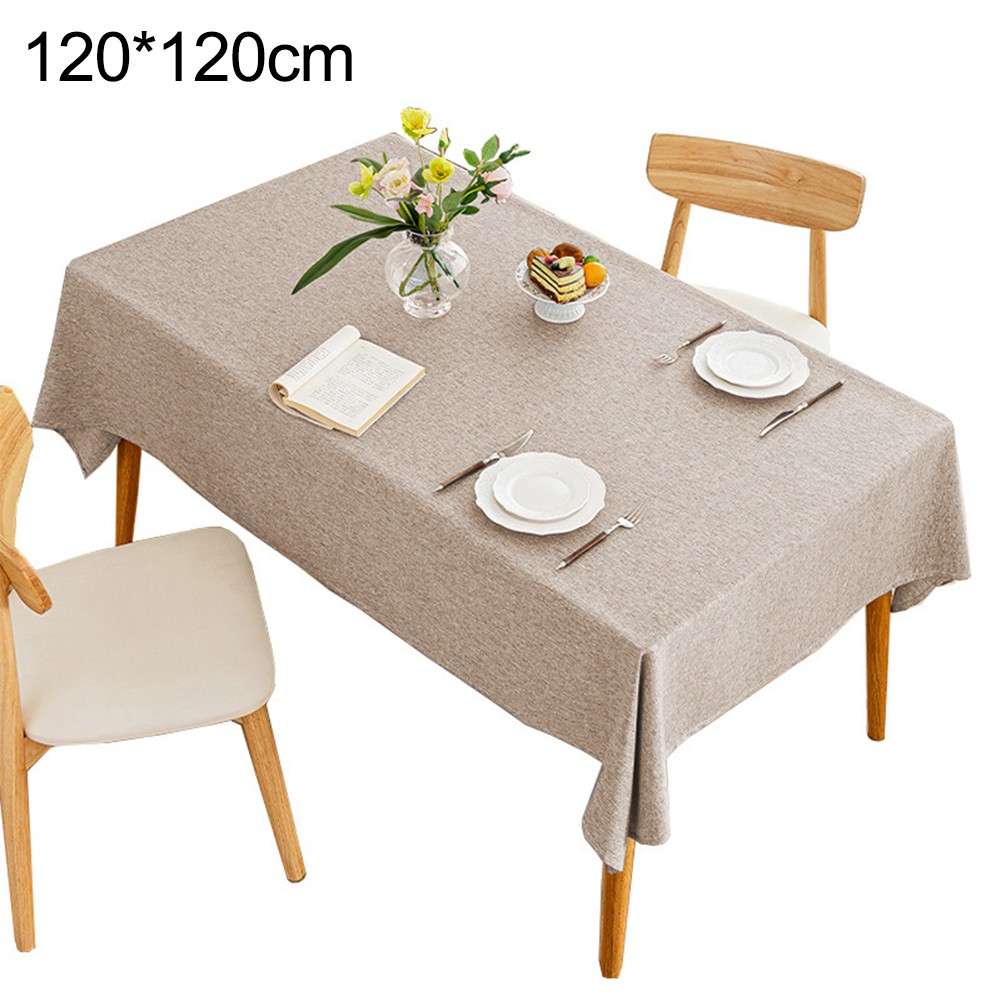 Functional Cotton Linen Tablecloth Designed for Rectangular Tables Waterproof