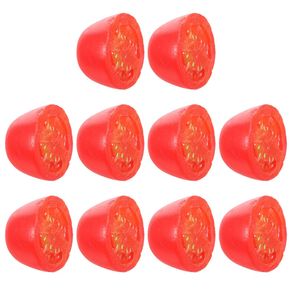 10 Pcs Lifelike For Cherry Tomatoes for Restaurant and Home Decoration Ideas