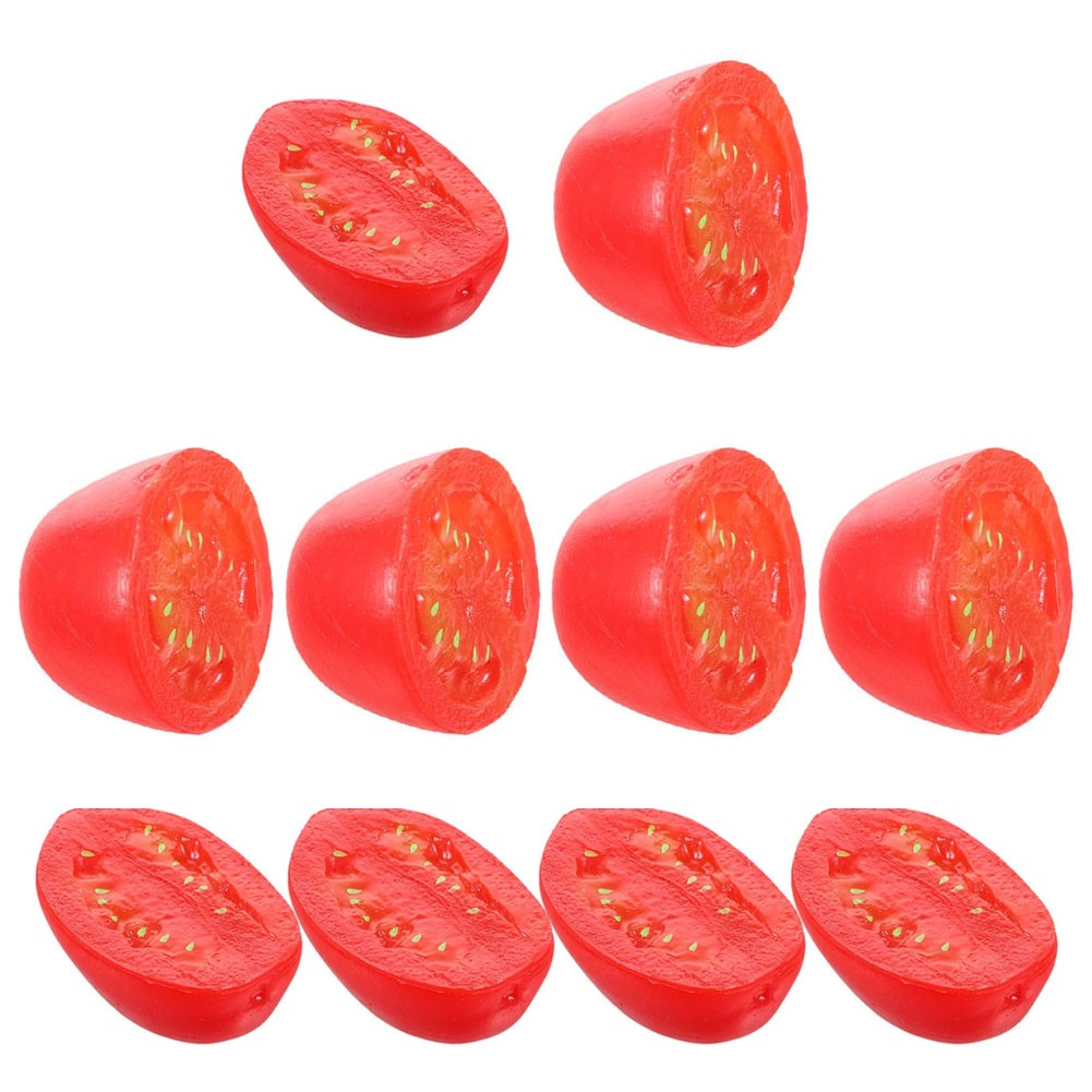 10 Pcs Lifelike For Cherry Tomatoes for Restaurant and Home Decoration Ideas