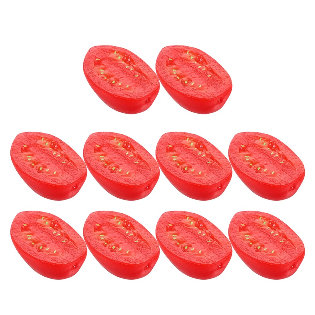 10 Pcs Lifelike For Cherry Tomatoes for Restaurant and Home Decoration Ideas