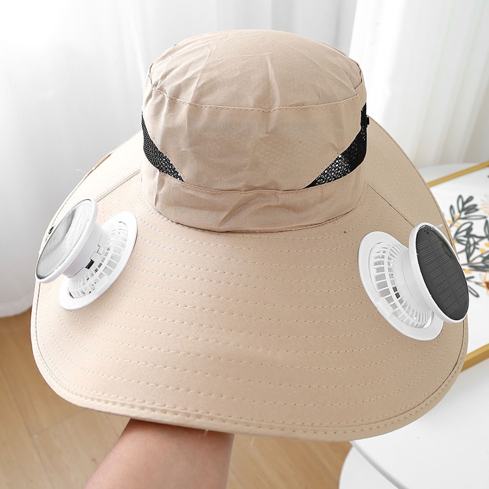 Wide Brim Outdoor Hat with Innovative Solar Fan Technology for Comfort - Picture 20 of 22
