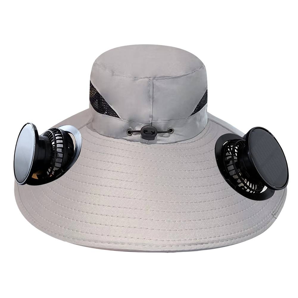 Wide Brim Outdoor Hat with Innovative Solar Fan Technology for Comfort - Picture 17 of 22