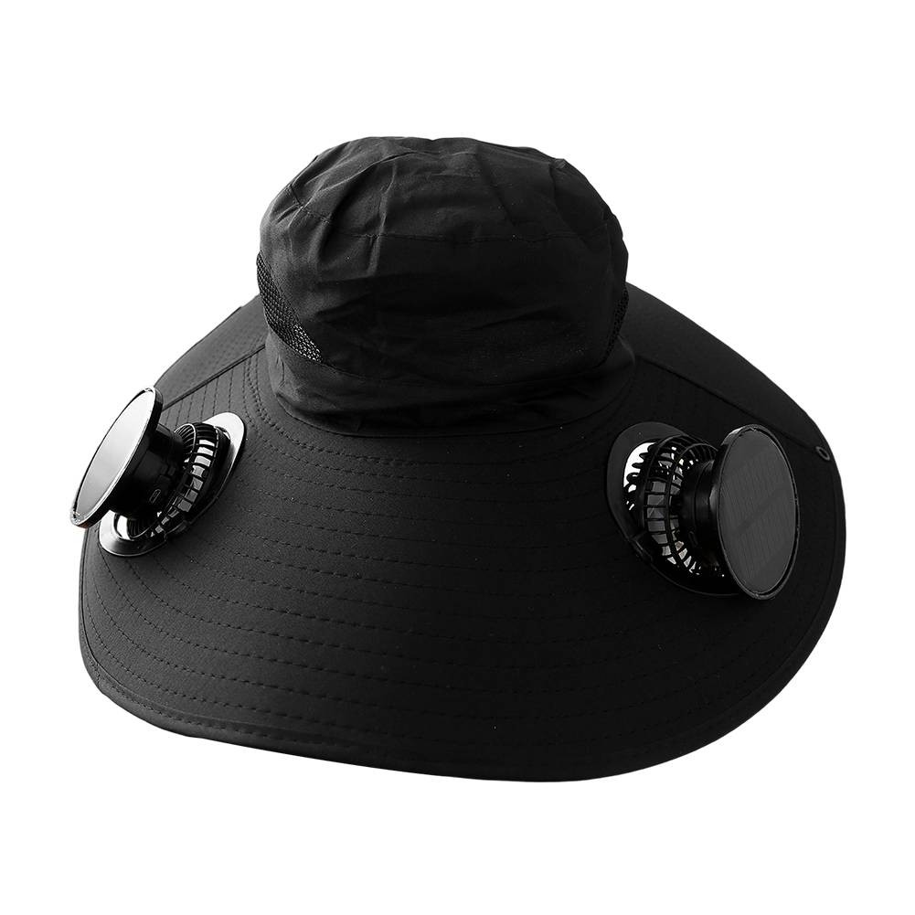Wide Brim Outdoor Hat with Innovative Solar Fan Technology for Comfort - Picture 12 of 22