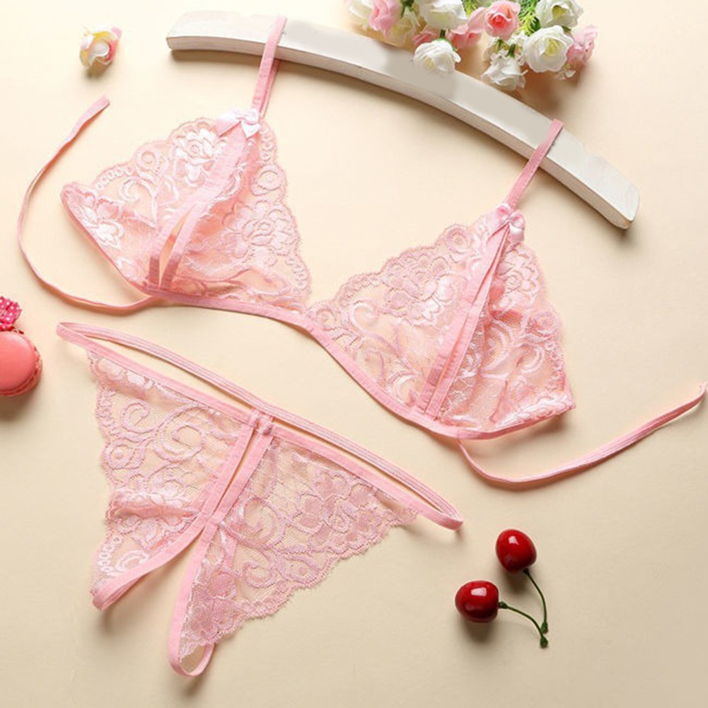 Open Crotch Lace Bra Set Bedroom Average Size Bedroom Attire Brand New - Picture 14 of 14