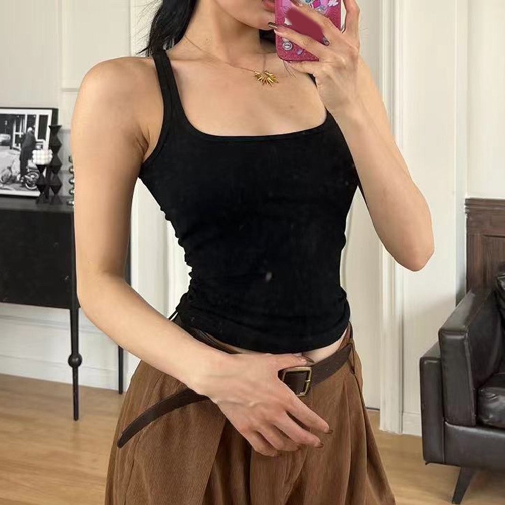 Summer Slim Fit Sleeveless Knitted Vest for Women Casual Basic Tank Top - Picture 12 of 20