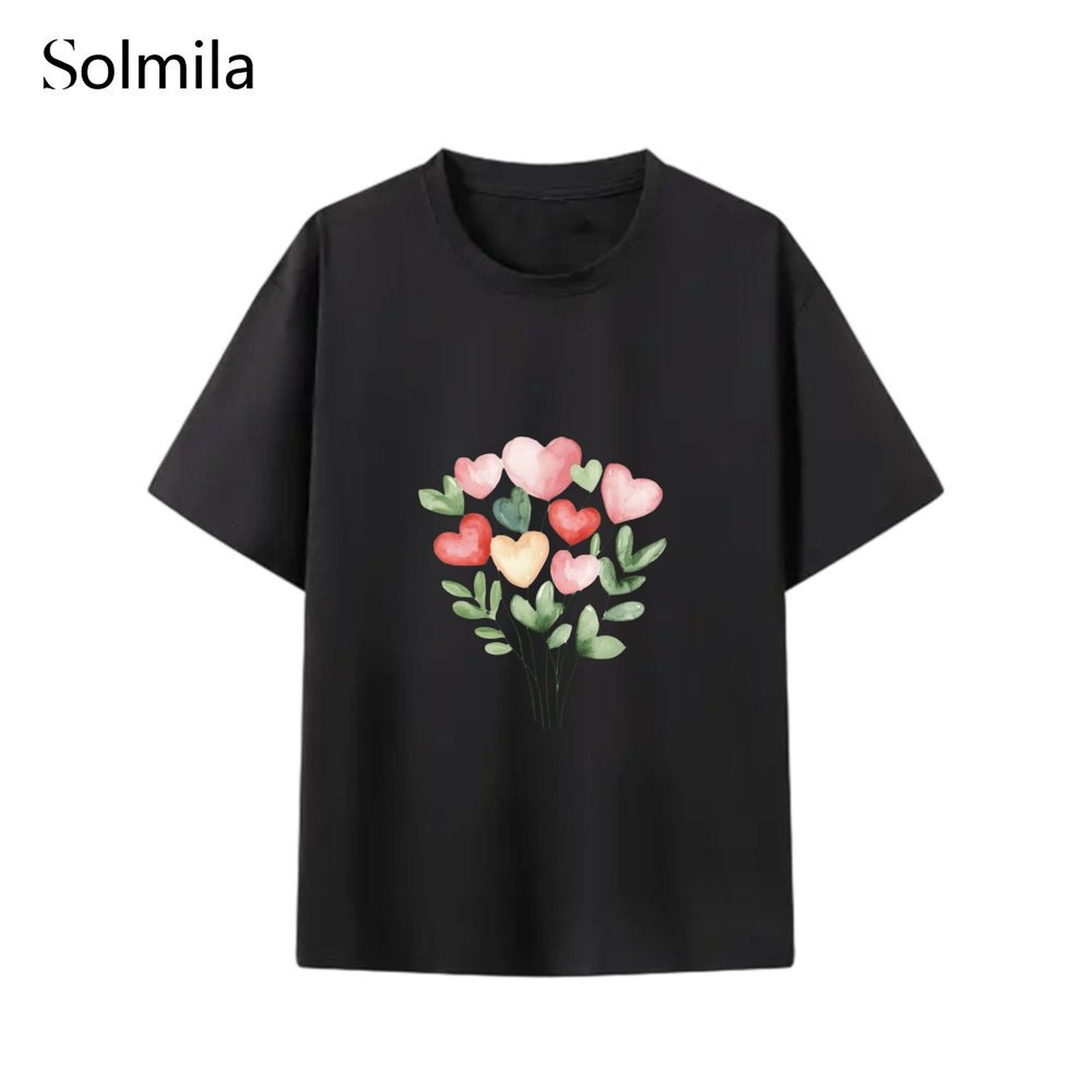 Casual T Shirt Comfortable Tee Club Wear Home Relaxation Top Polyester Fabric - Picture 7 of 13