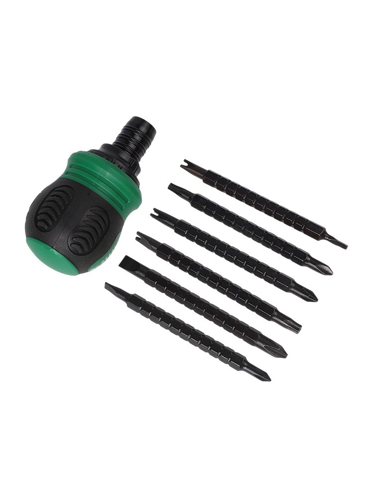 Set cacciaviti a cricchetto portatile 12 in 1 per progetti fai da te e riparazioni quotidiane - Foto 47 di 51