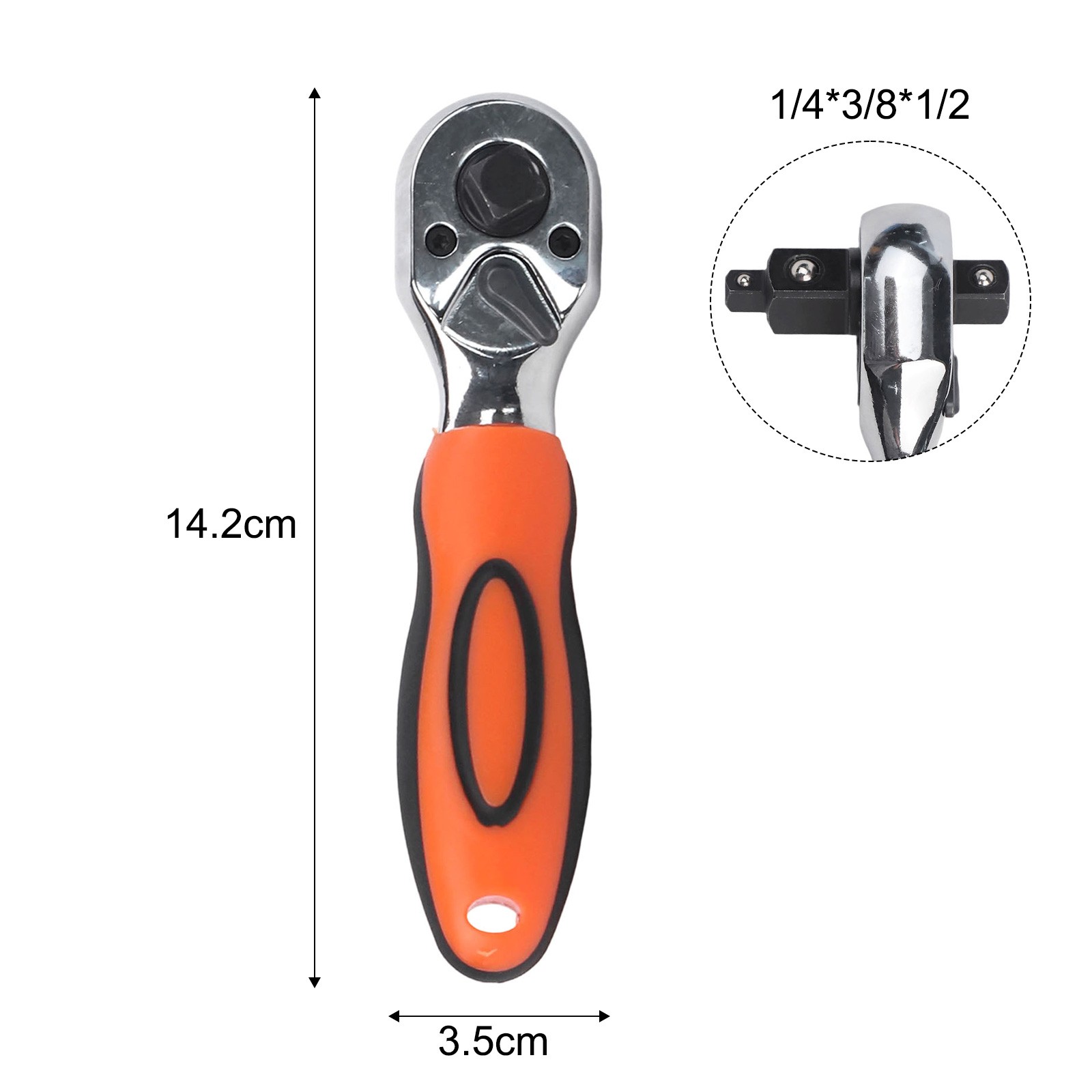 Comfortable Grip 72 Tooth Ratchet Wrench 14 12inch for Convenient Maintenance - Picture 48 of 50