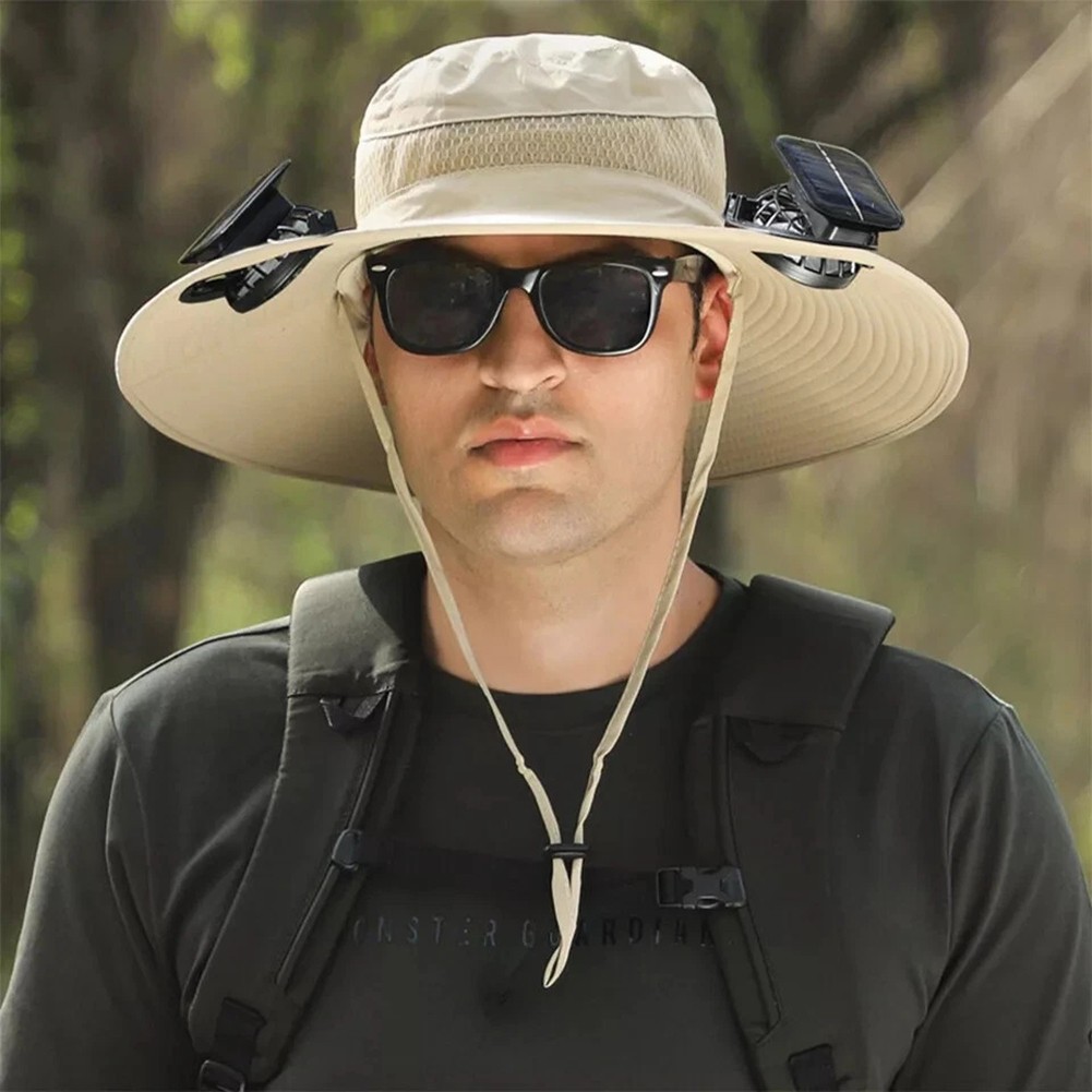 Cooling Sunshade Hat with Solar Powered Fan for Ultimate Outdoor Comfort - Picture 19 of 27