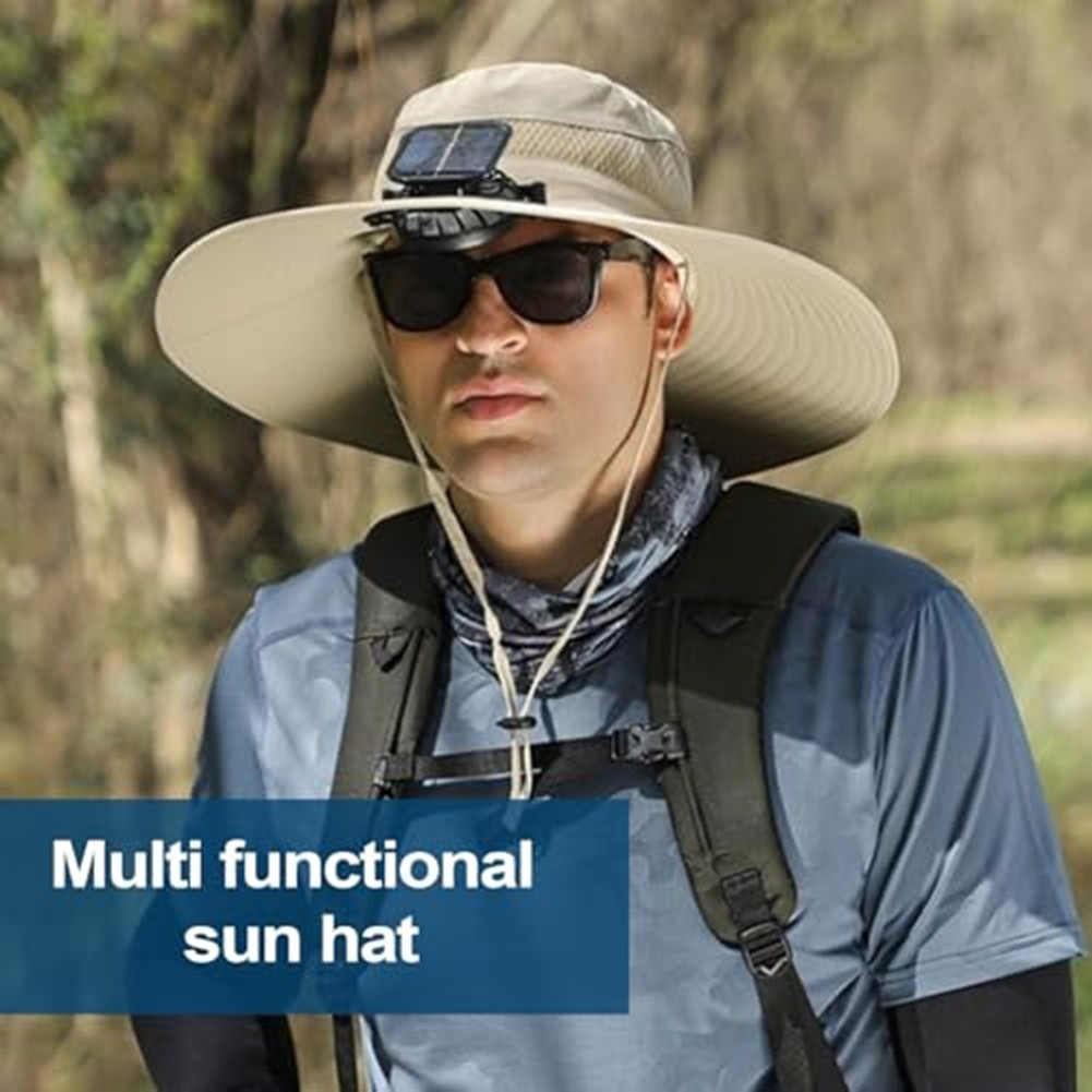 Cooling Sunshade Hat with Solar Powered Fan for Ultimate Outdoor Comfort - Picture 22 of 27