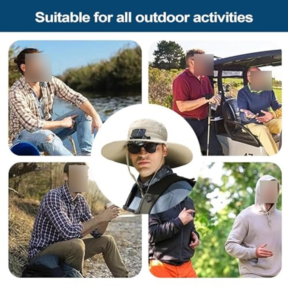 Cooling Sunshade Hat with Solar Powered Fan for Ultimate Outdoor Comfort - Picture 18 of 27