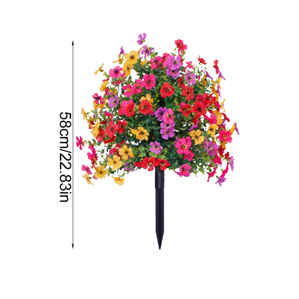Large Artificial Flower in Purple for Outdoor Settings with Ground Installation - Picture 12 of 29