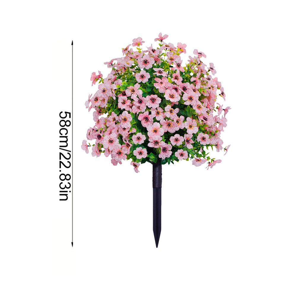 Large Artificial Flower in Purple for Outdoor Settings with Ground Installation - Picture 22 of 29