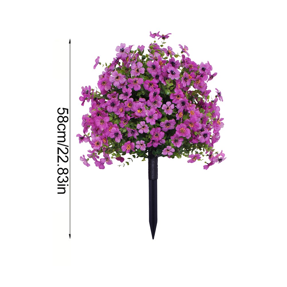 Large Artificial Flower in Purple for Outdoor Settings with Ground Installation - Picture 24 of 29