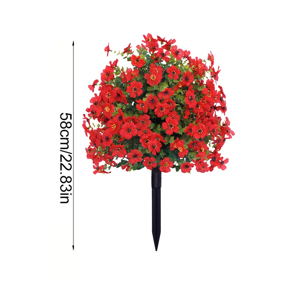 Large Artificial Flower in Purple for Outdoor Settings with Ground Installation - Picture 19 of 29