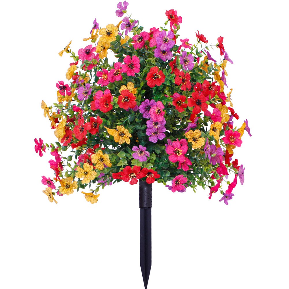 Large Artificial Flower in Purple for Outdoor Settings with Ground Installation - Picture 11 of 29