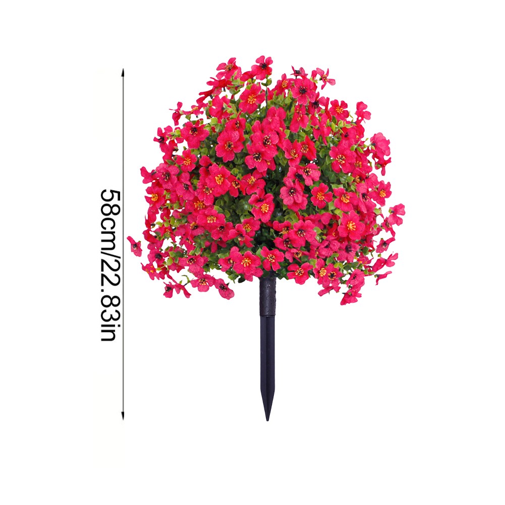 Large Artificial Flower in Purple for Outdoor Settings with Ground Installation - Picture 29 of 29