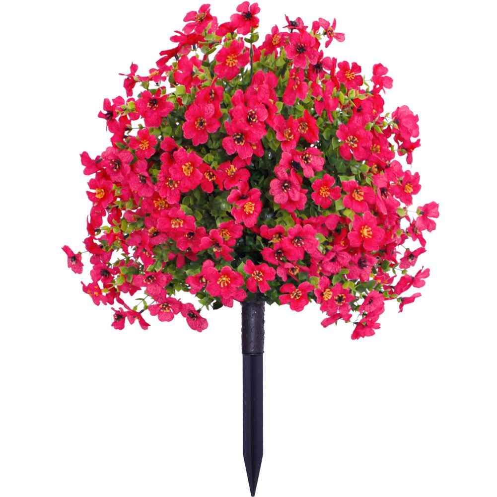 Large Artificial Flower in Purple for Outdoor Settings with Ground Installation - Picture 28 of 29