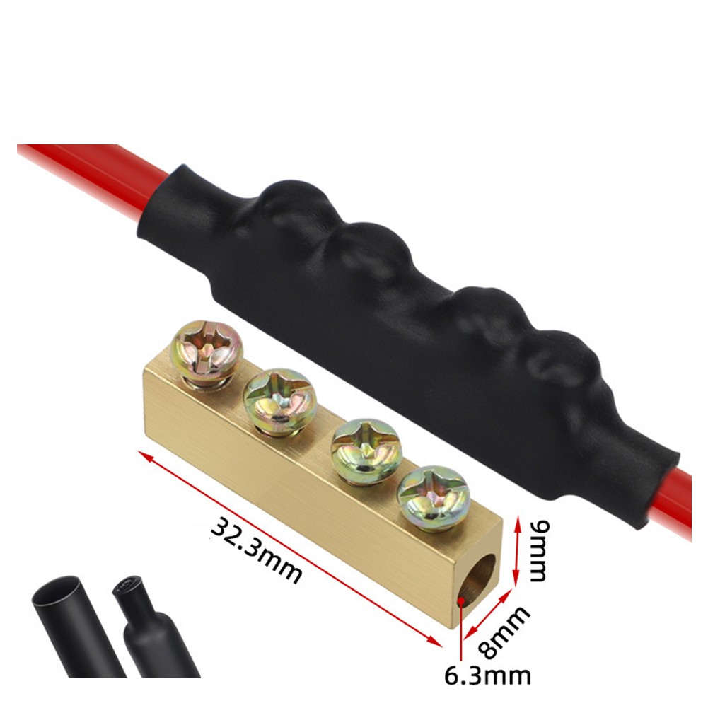 6080A Copper Pillar Connectors 10pcs Wiring Kit for Electrical Projects - Afbeelding 23 van 23