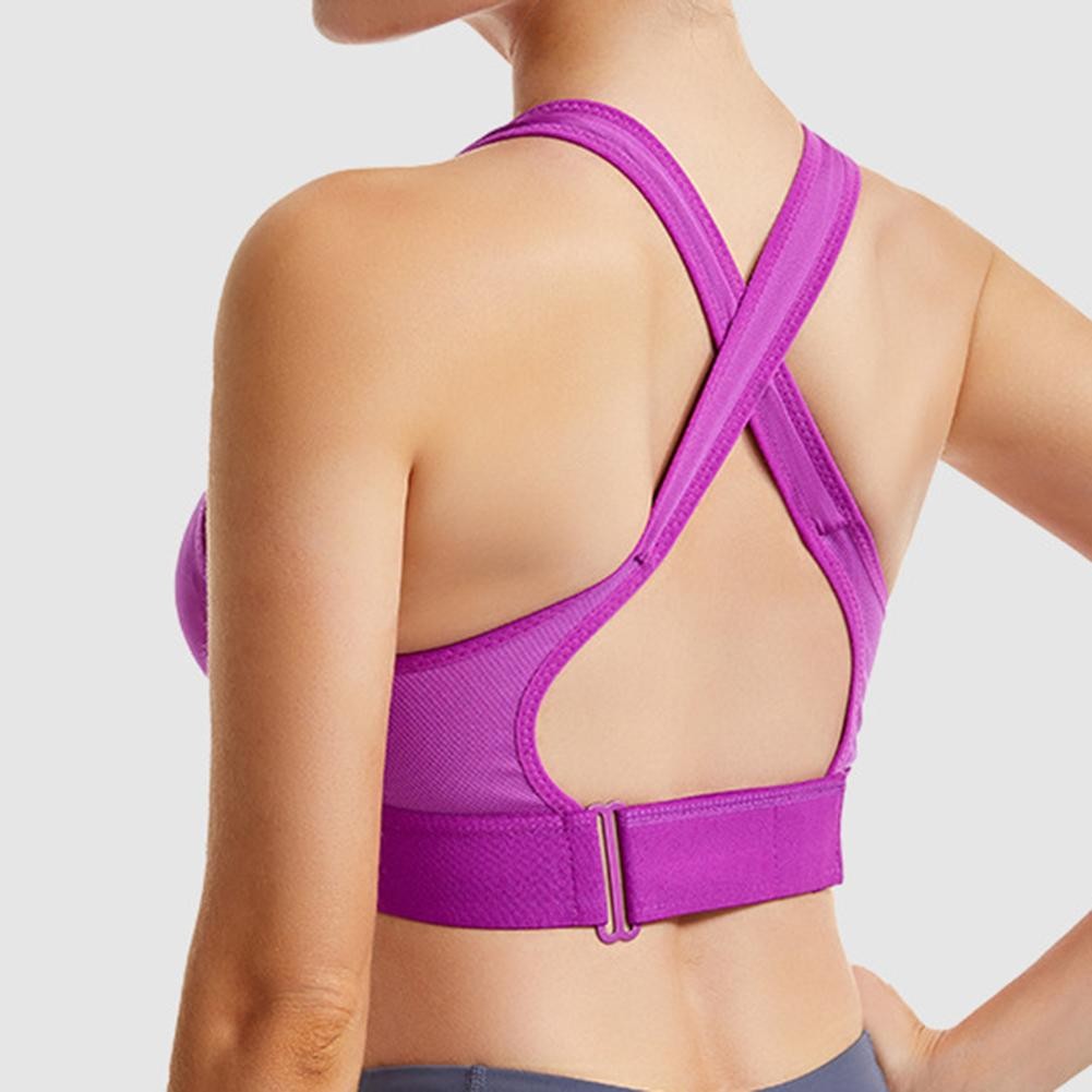 Laid Flat Data Anti-Sweat Vest Casual Training Bra 95% Polyester Fabric - Imagen 28 de 40