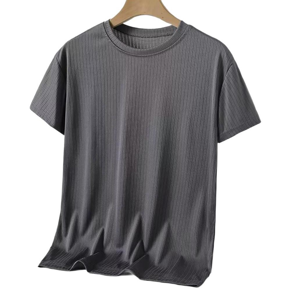 Mens Casual Short Sleeve Activewear T Shirt Solid Color for All Seasons - Picture 17 of 26