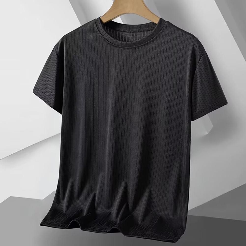 Mens Casual Short Sleeve Activewear T Shirt Solid Color for All Seasons - Picture 12 of 26