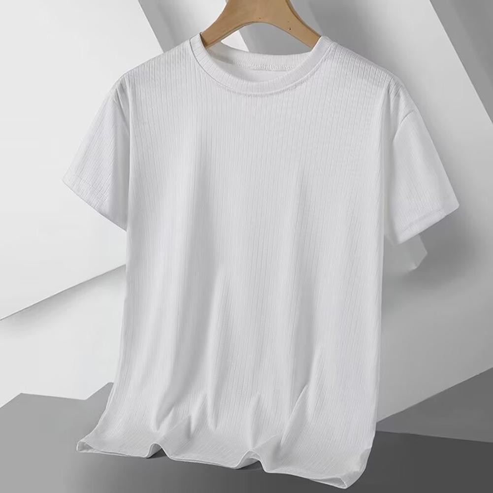 Mens Casual Short Sleeve Activewear T Shirt Solid Color for All Seasons - Picture 14 of 26