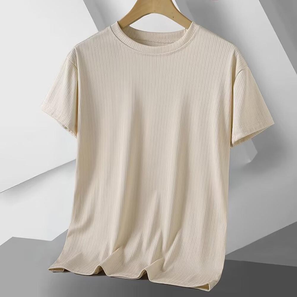 Mens Casual Short Sleeve Activewear T Shirt Solid Color for All Seasons - Picture 18 of 26