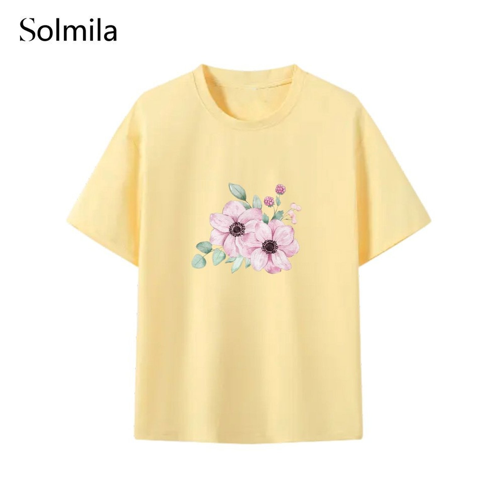 Beautiful Shape Korean Casual Tee Comfortable Blouse Korean Screen Pattern - Picture 8 of 13