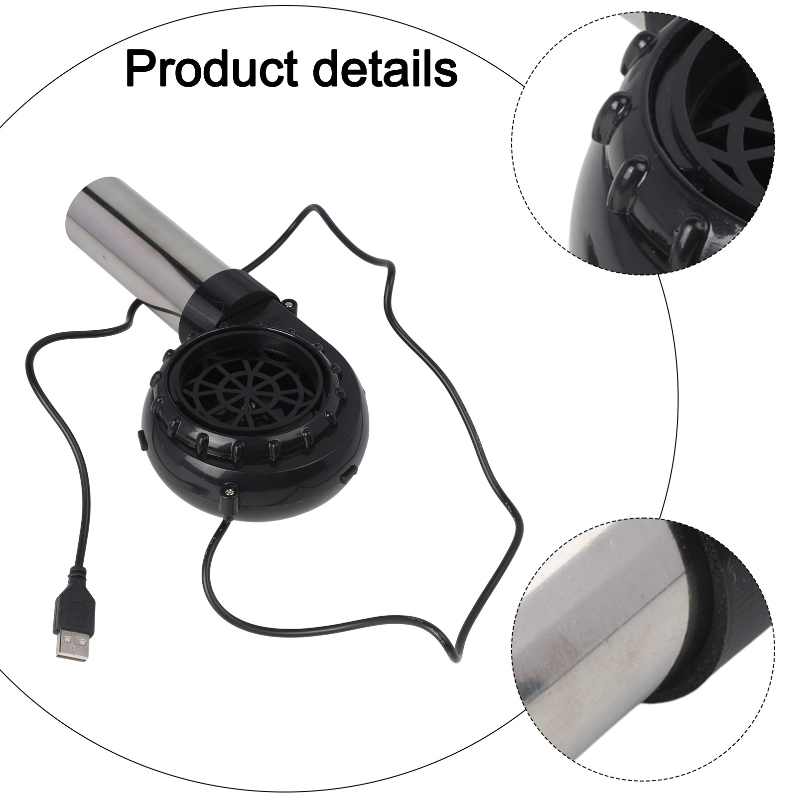 Einstellbare Geschwindigkeit USB BBQ Gebläse Leichter Ventilator für Camping u - Picture 15 of 36