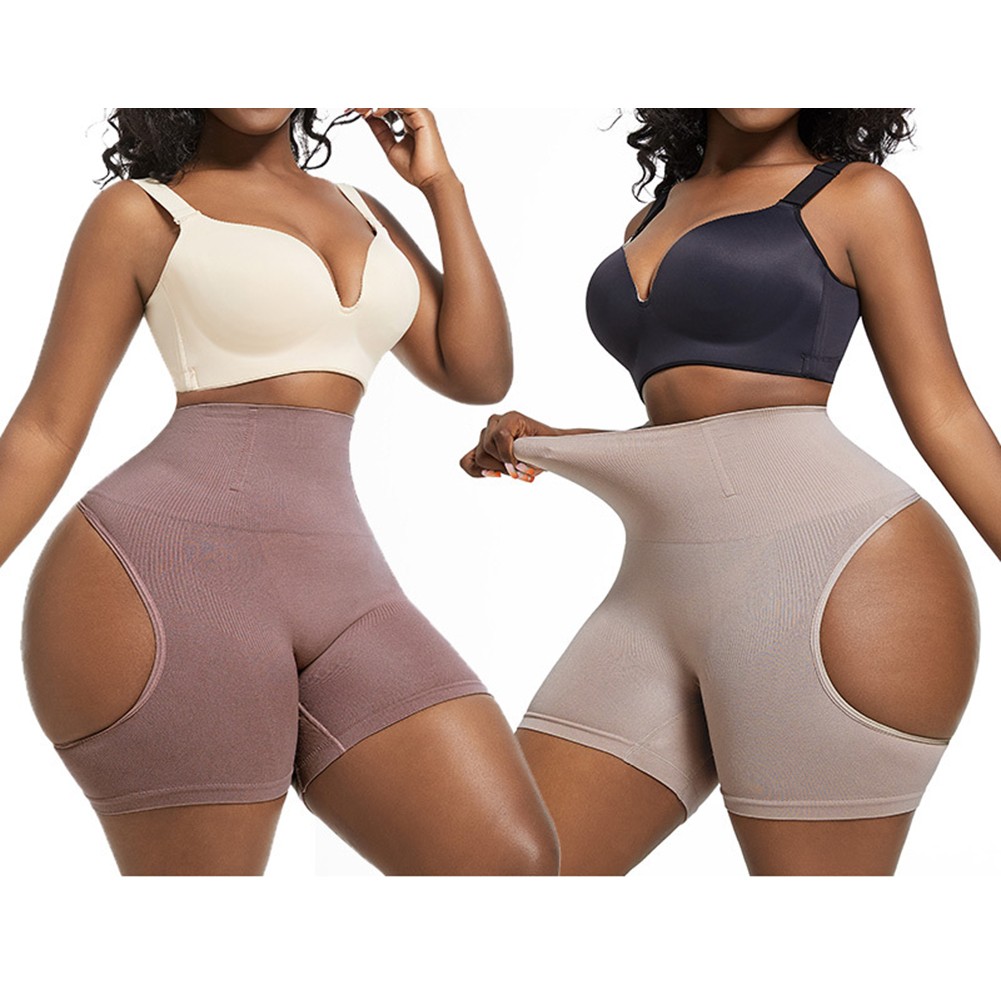 Women's Hip Lifting Briefs in Black with High Waist and Soft Ice Silk Material - Picture 16 of 25