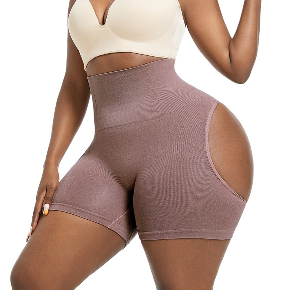 Women's Hip Lifting Briefs in Black with High Waist and Soft Ice Silk Material - Picture 23 of 25
