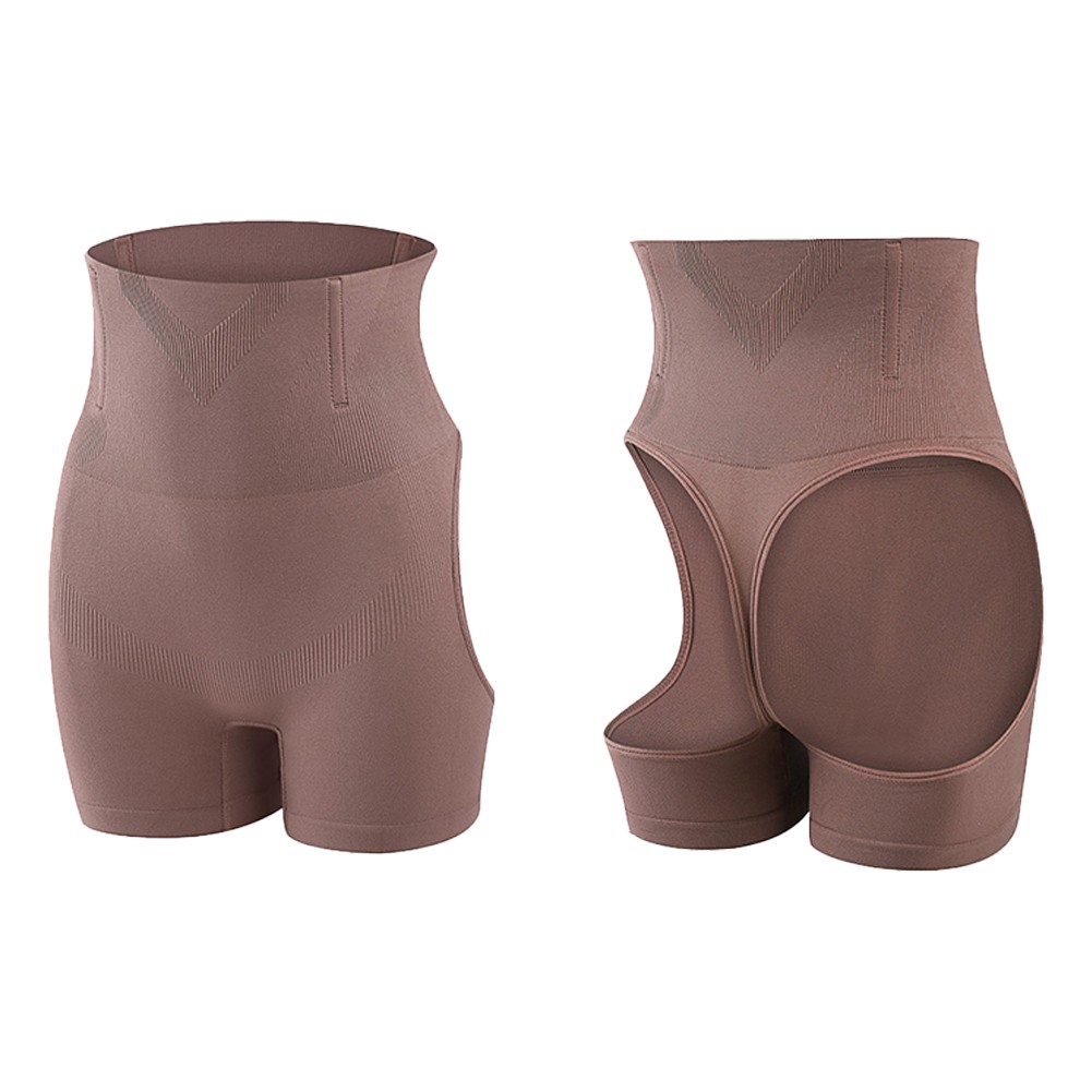 Women's Hip Lifting Briefs in Black with High Waist and Soft Ice Silk Material - Picture 24 of 25