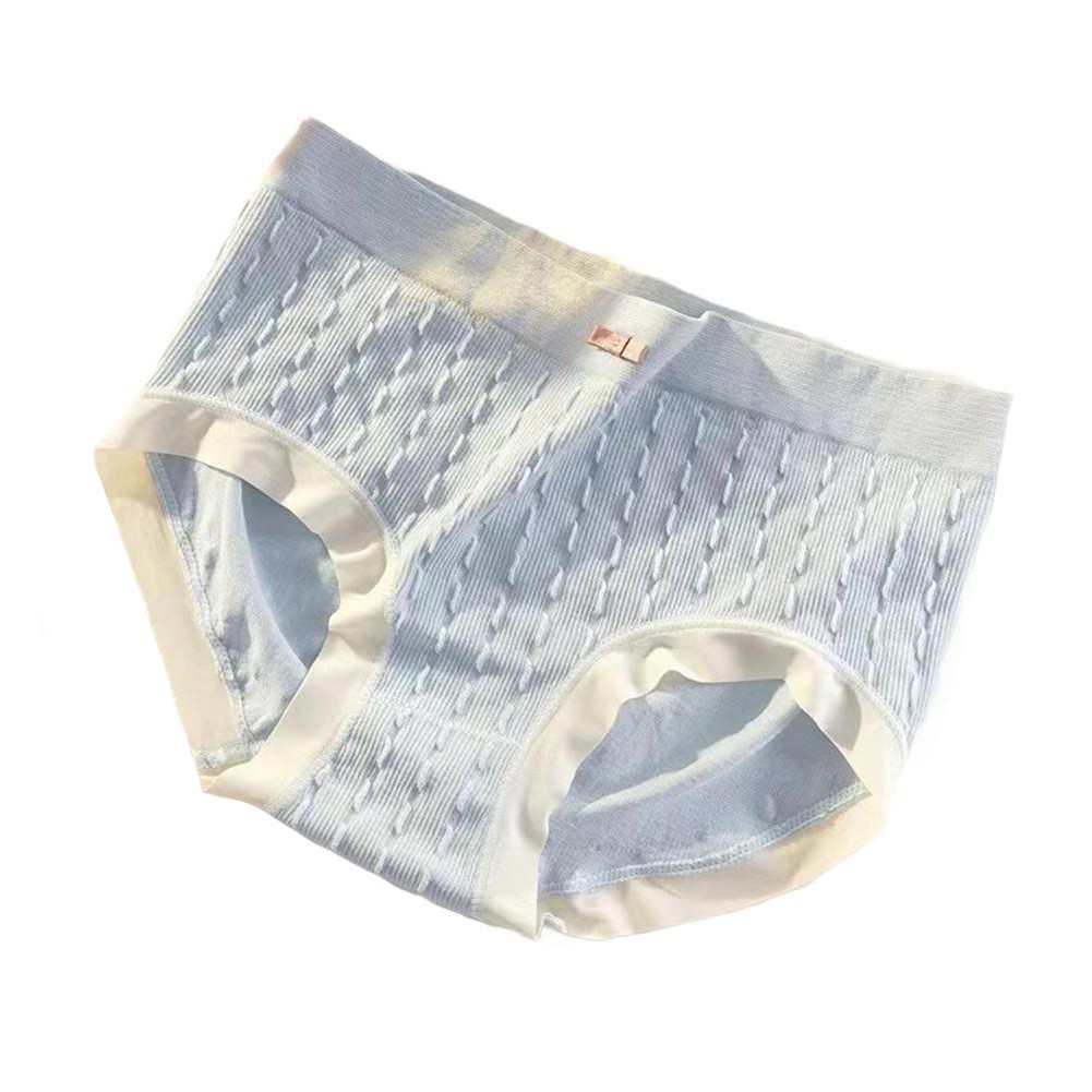 как выглядит Herbal Panties Breathable Material Large Size Womens Underwear Solid Color фото