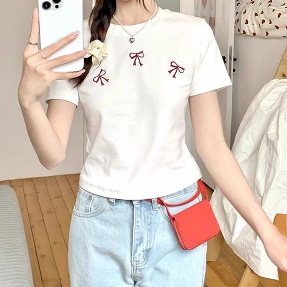 Everyday Apparel Bow Print Top Brand New Condition Moderate Elasticity - Picture 13 of 16