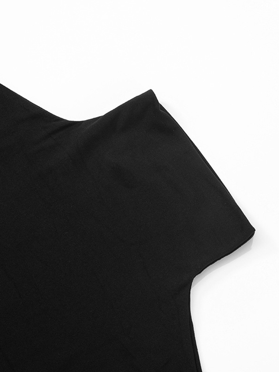 Stylish Women's Tight Fitting T Shirt with Mock Neck for Summer and Casual Days - Picture 41 of 47
