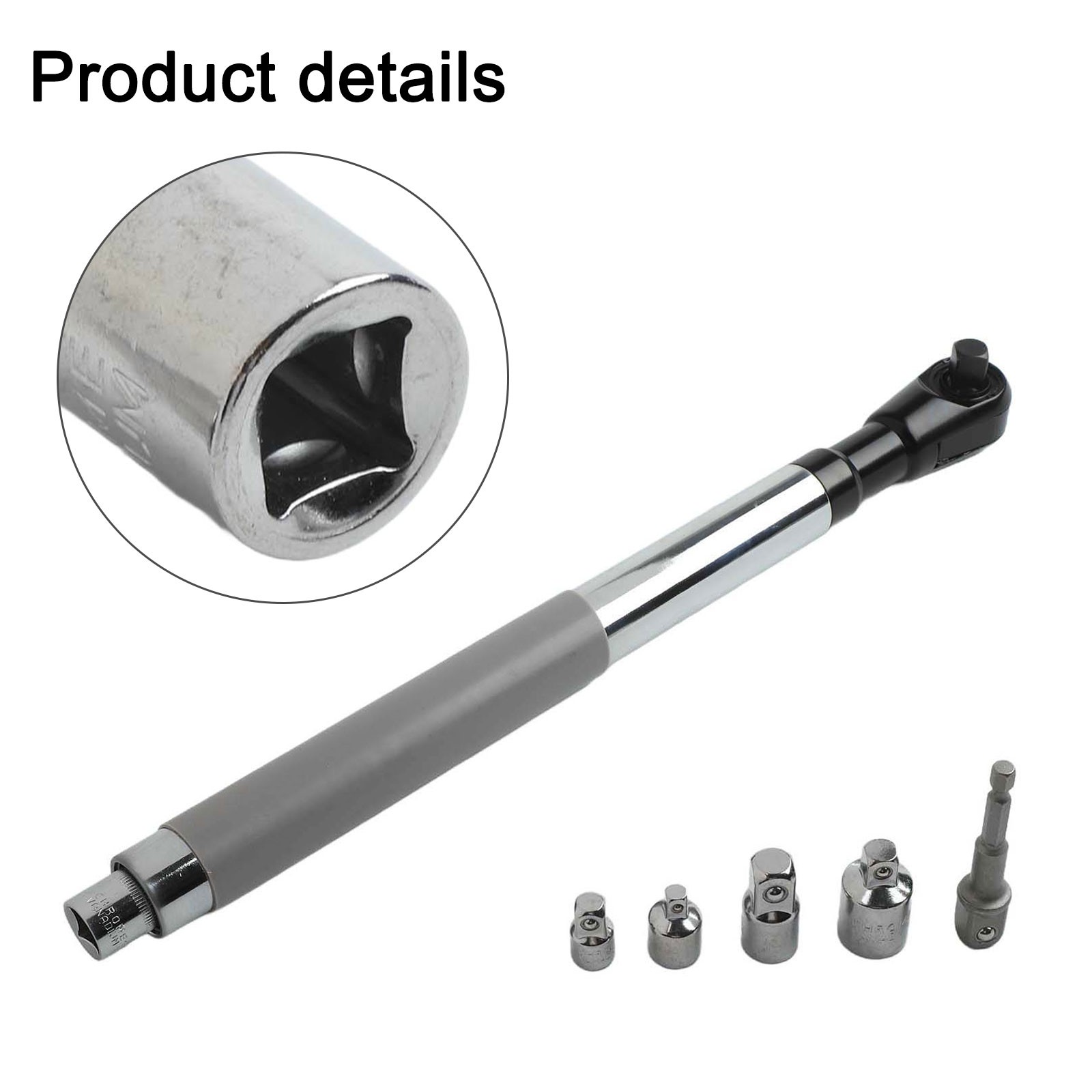 Compact Wrench Extender Tool for Tight Spaces 1/2 Inch Quick Change Design