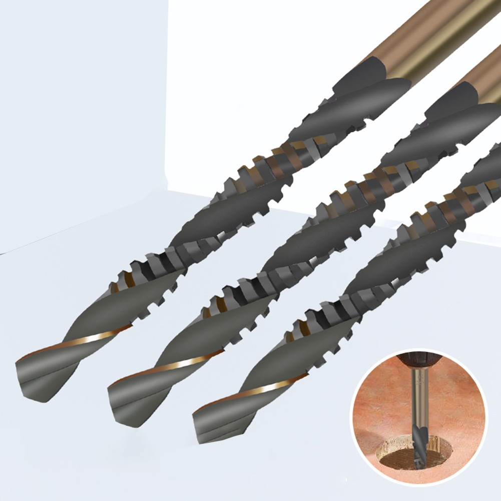 Efficient Woodworking Drill Bit Set 4mm 5mm 6mm 8mm 10mm 12mm for Easy Use