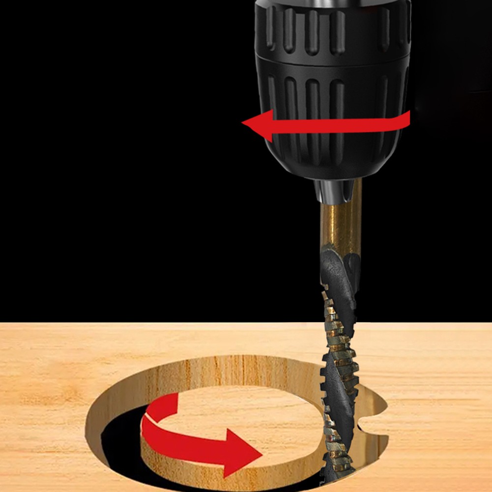 Efficient Woodworking Drill Bit Set 4mm 5mm 6mm 8mm 10mm 12mm for Easy Use