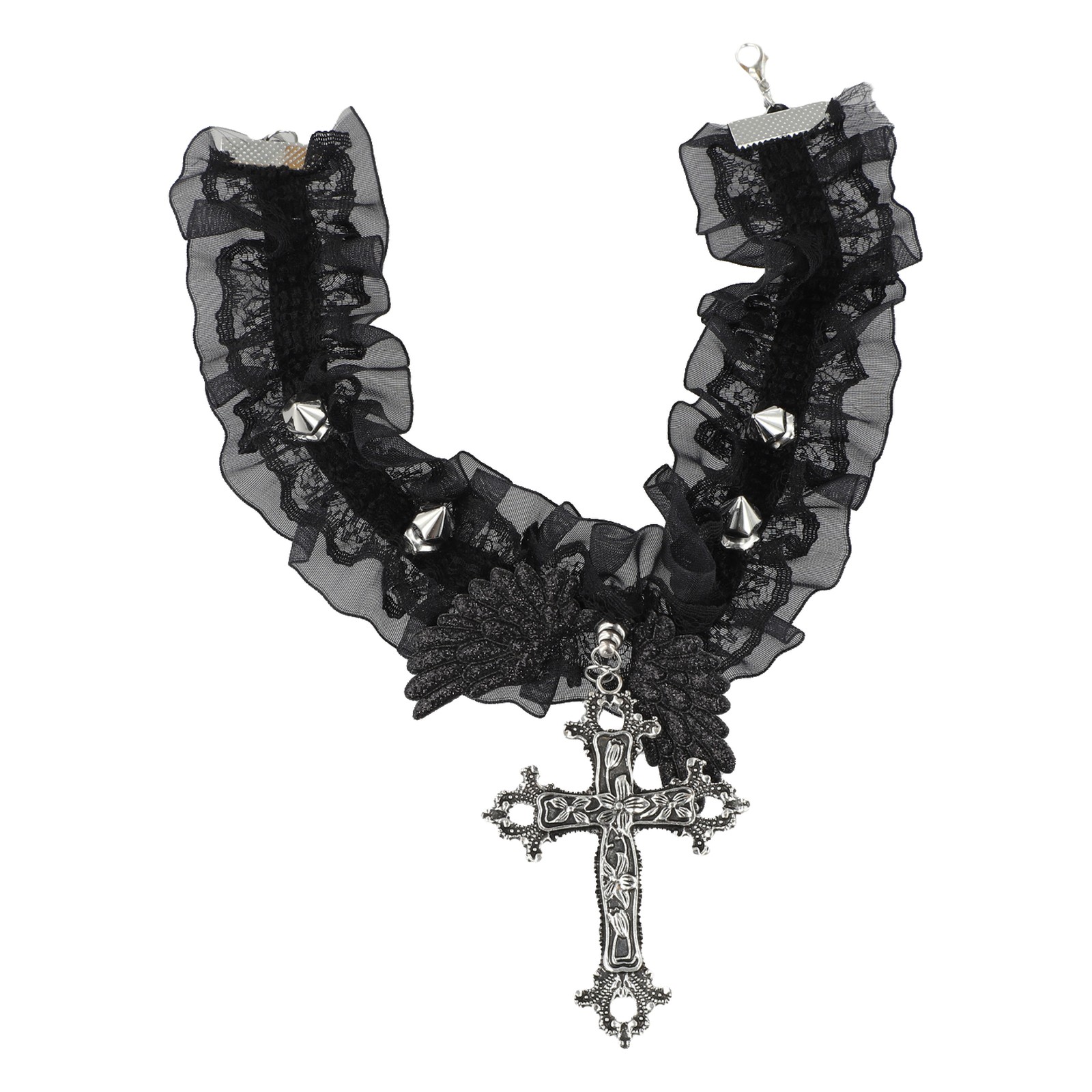 Unique Textured Chain Necklace Featuring Detachable Decorative Elements - Picture 20 of 47