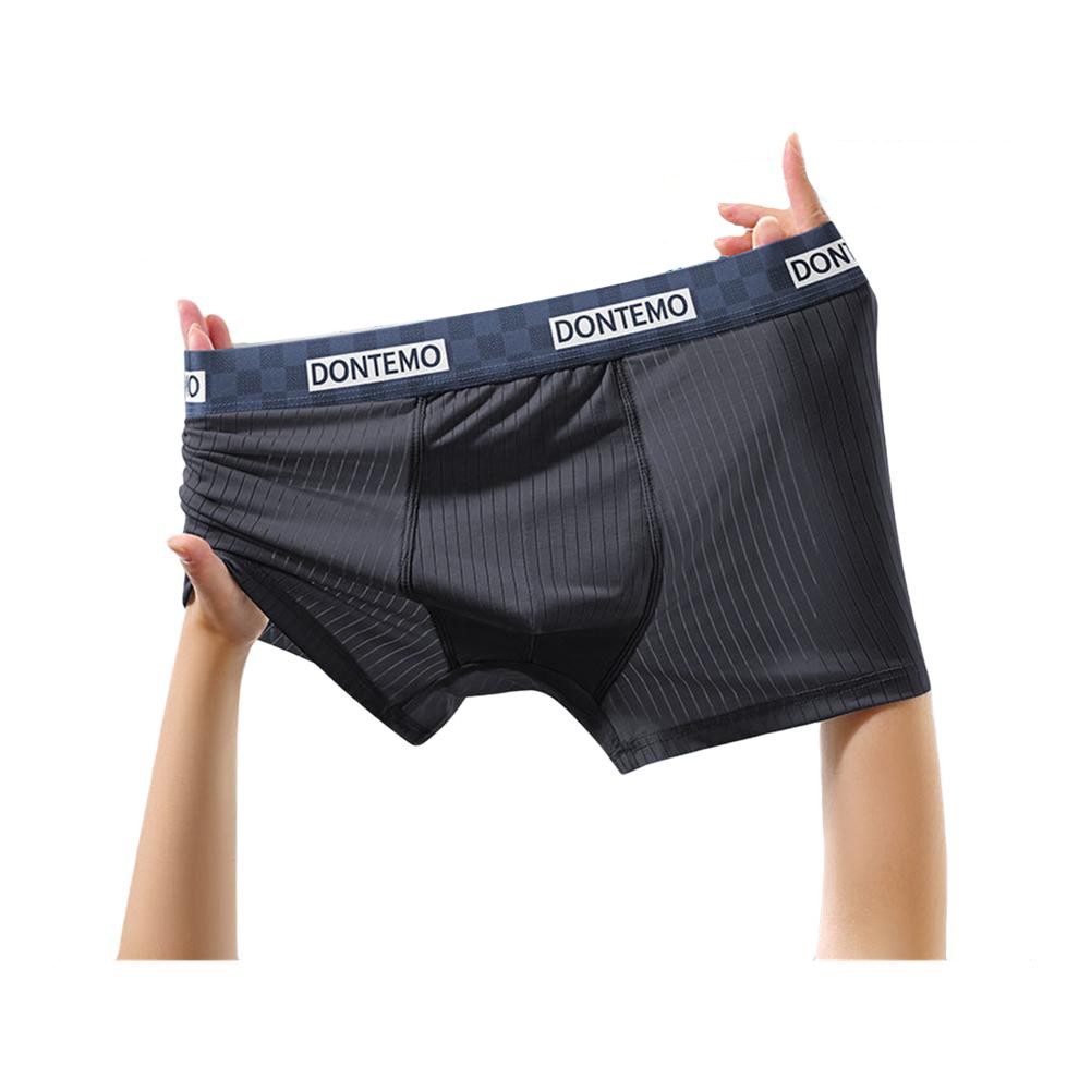 Men's Breathable Ice Silk Mesh Boxer Briefs Trunks Underwear for Comfort - Picture 32 of 32
