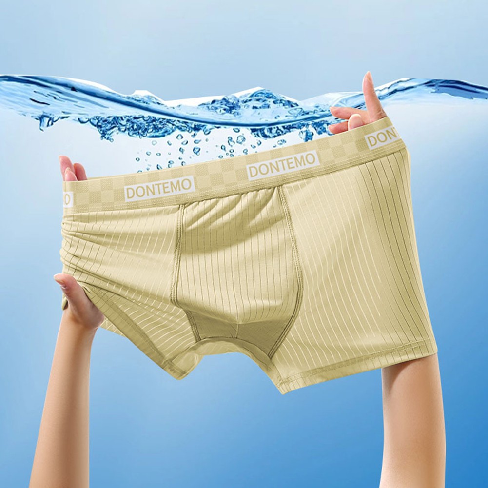Men's Breathable Ice Silk Mesh Boxer Briefs Trunks Underwear for Comfort - Picture 29 of 32